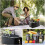(Red) Foldable Picnic Basket Insulated Picnic Basket 4