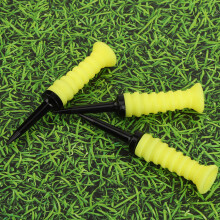 3Pk Elastic Golf Tees 83mm Bright Yellow