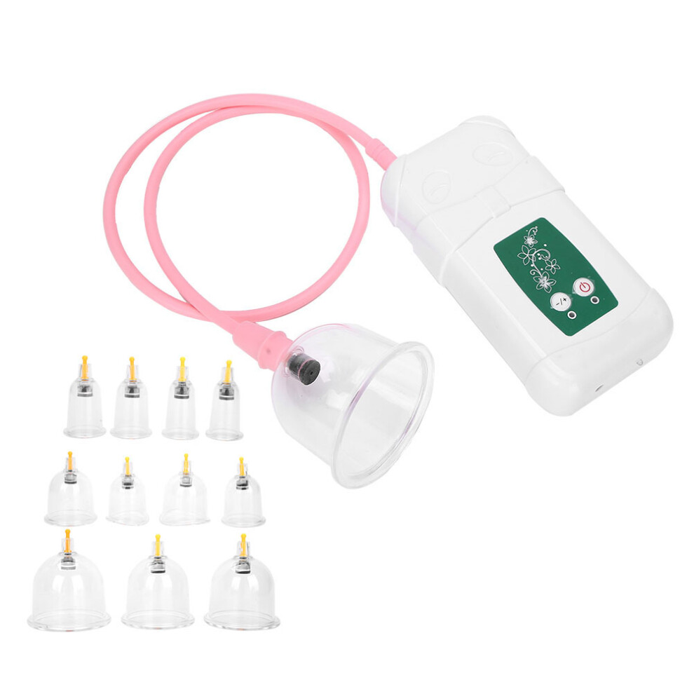 12pcs Adjustable Plastic Vacuum Suction Cupping Set, 1500mAh Battery