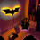 (Plug) Creative 3D Bat Wall Lamp RGB LED Bedside Gaming Room Bar Decorative Light with Remote Control 3