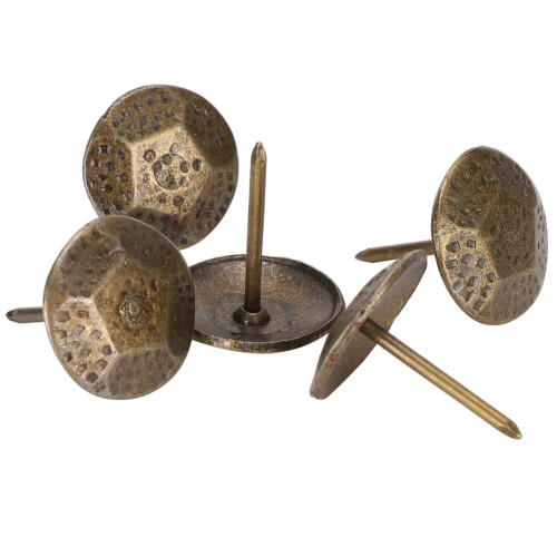 Upholstery Nail 30pcs Turtleback Pattern Sofa Decor DIY 19MM Metal Finish 2