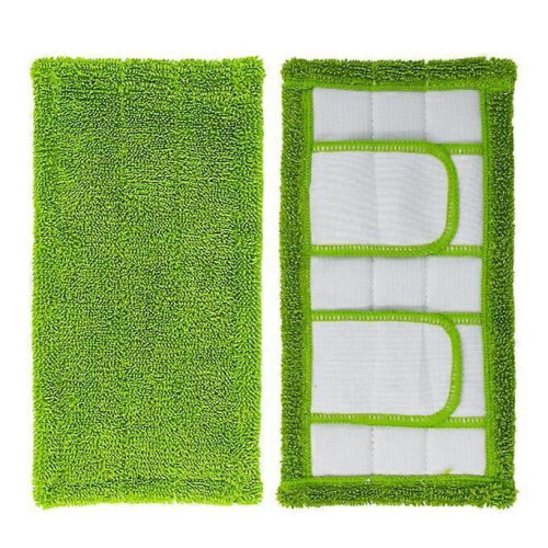 (green) 2 Pcs Reusable Mop Pad for Sweeper Mop 1