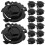 20Pcs Black Plastic Visor Screws Accessories Secure Attachment 9