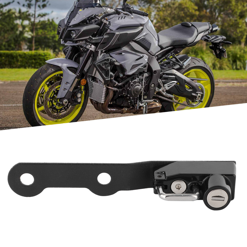 Aluminium Anti Theft Helmet Lock Black 7340572026163