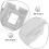 Weatherproof PVC Electrical Outlet Box Cover White Lockable Design 4