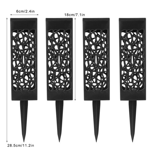 Waterproof Solar Lawn Light LED Spike 28.5cm Warm White Garden Pathway 2