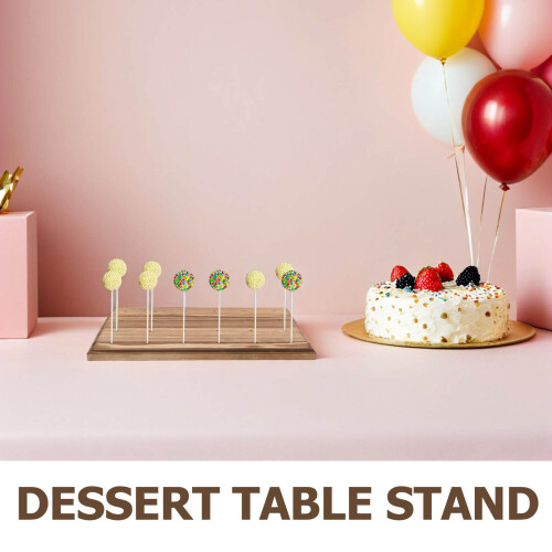 1Set Cakepop Houder Hout 24 , Stabiele Display Voor Feest 2