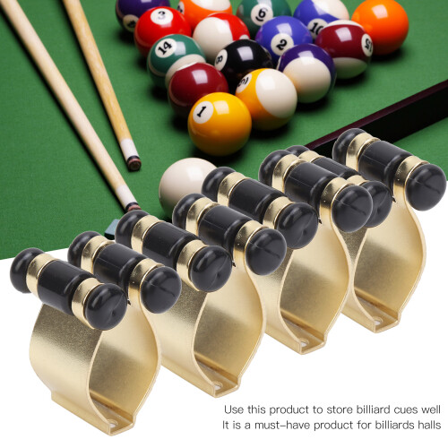 Billiards Cue Stick Clips 4pcs Wall Mount Rack Durable Plastic Easy to Install 2