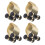 Billiards Cue Stick Clips 4pcs Wall Mount Rack Durable Plastic Easy to Install 6