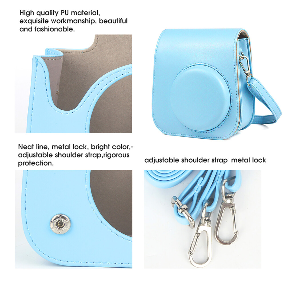 Waterproof Pu Bag For Fujifilm Instax Mini 11 Blue 7790334345610