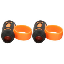 Drum Stick Control Clip Finger Rotator Non Slip Accessory (Black Orange)