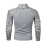(XL,grey)Men's Half Zip Pullover Long Sleeve Camo Army Sweatshirt 3
