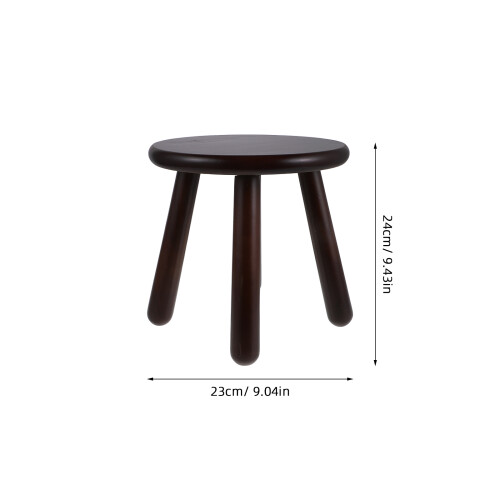 1Tabouret Solide En Bois Multifonction À Pieds Ronds Couleur 1