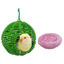 Durable Plastic developed Bird Shelter For Small Birds-Pink