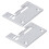 2Pcs Iron Needle Plate Replacement for 14SH Overlock Sewing Machines 14