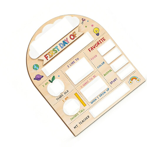 Academic Year Beginning And Concluding Sign Wooden Display-B