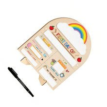 Unique Beginning Day Of Education Board Wooden Writing Sign-A