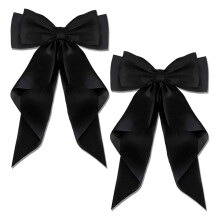 Gearrthóg Gruaige Satin Síodúil do Mhná, Gearrthóga Bogha Miotail Bogha Gruaige Rómhór Gearrthóga Barrette Francacha Gabhálais Gruaige