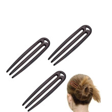 3-stifts hårspinnar hårnålar för knutar kvinnor vintage hårspinnar trähårpinnar för chignon fransk twist uppsättningar eleganta