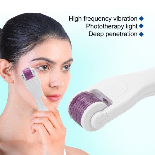 MicroNeedle Derma Roller with Vibration & Light Therapy – Multi-Color 1