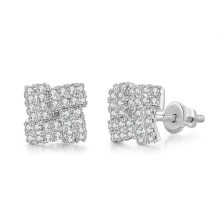 Cercei cu șurub placați cu aur pentru purtare unisex, cercei hipoalergenici, cercei versatili și la modă, cercei eleganți cu zirconiu cubic,