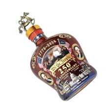Limitierte Glasflasche mit patriotischem Motiv-pony1 Abdeckung