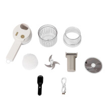 Efficient Hand Cranked helicopter And mill combination-White