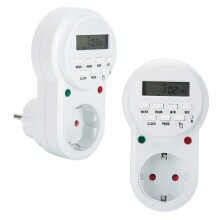 16A Digital Programmable Timer Socket with 2200mAh Ni-MH Battery, 12x7.2x7.5cm