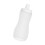 Bouteille à presser pour condiments transparents avec becs à 1
