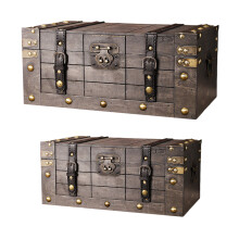 Boîte décorative en bois pour le rangement de-grand et petit