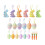 Spring Themed 1Set Foam Rabbit And Carrot Ornament For Easter-2 2