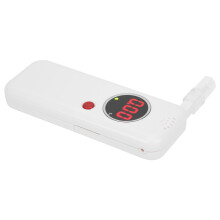 Digital Breathalyzer LCD Display, 12x4.5x1.8cm, White