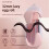 (Pink)32mm Egg Shaped Curling Iron V-Shape Wave Pattern Negative Ion Water Wave Texture Damage Free Hair Styling Tool for Dormitory 4