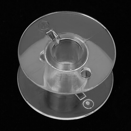 10 Clear Plastic Sewing Bobbins 2