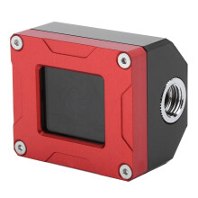 Water Cooling Flow Meter LSJ-POZN Aluminum Alloy LCD 0.5s Detection