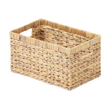 Artisanal Hyacinth Fiber Organizers Basket-Water hyacinth recta