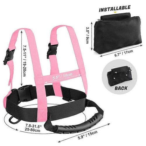 (Orange)Kids Ski Harness Heavy Duty Ski Shoulder Training Harness 2