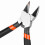 Mini 6in Diagonal Pliers Wire Cutter Spring Handle Chrome-Vanadium Steel 12