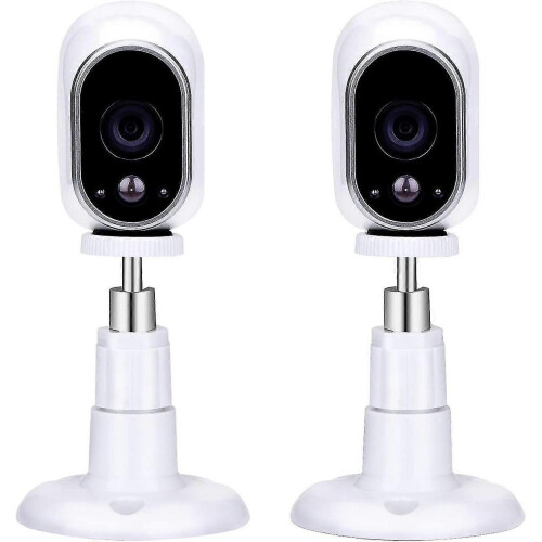 Safe Wall Mount Adjustable Indoor and Outdoor Brackets 2 Pieces (White) 1