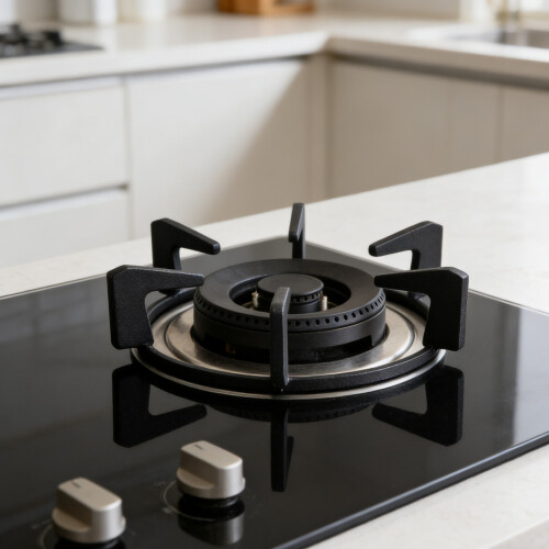 Black Cast Iron Gas Range Pan Holder Non Slip Stove Support Rack 2