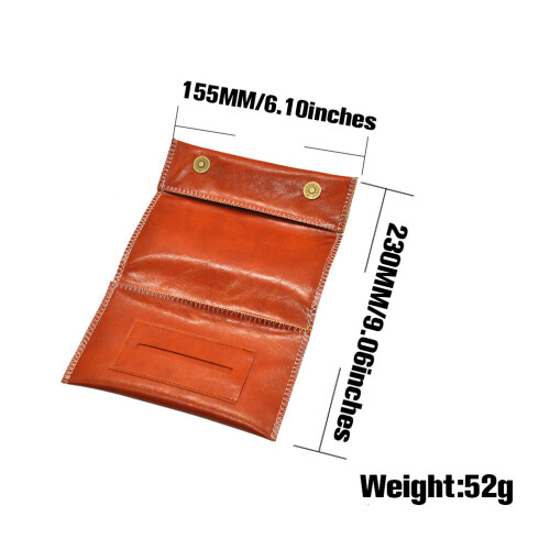 Brown Durable Bag Triple-Fold Outdoor Smoking Container 1