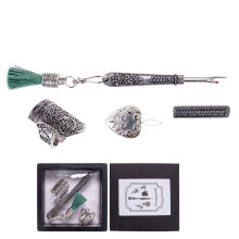 Professionele naaigereedschapset met tornmesje,-zilver A