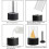 Tabletop Fire Pit 1 Set Small Round Smokeless 6.3x6.3x10.6in Indoor Fire Pit Elegant Tabletop Fireplace - PR 5