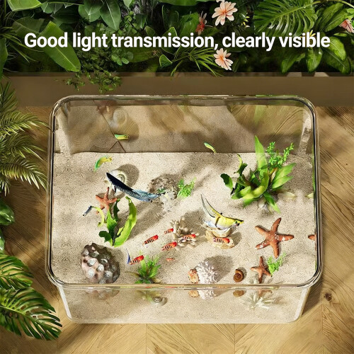 Small Frameless Acrylic Fish Aquarium Shatterproof Clear-XL 2