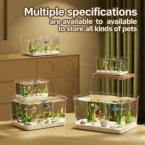 Clear Acrylic Water Terrariums Shatterproof Frameless-L 2