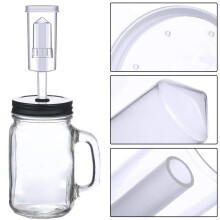 Airlock Set for Fermentation, 100 Pieces Silicone Grommets and 6 Pieces Plastic Airlock for Preserving, Making Wine