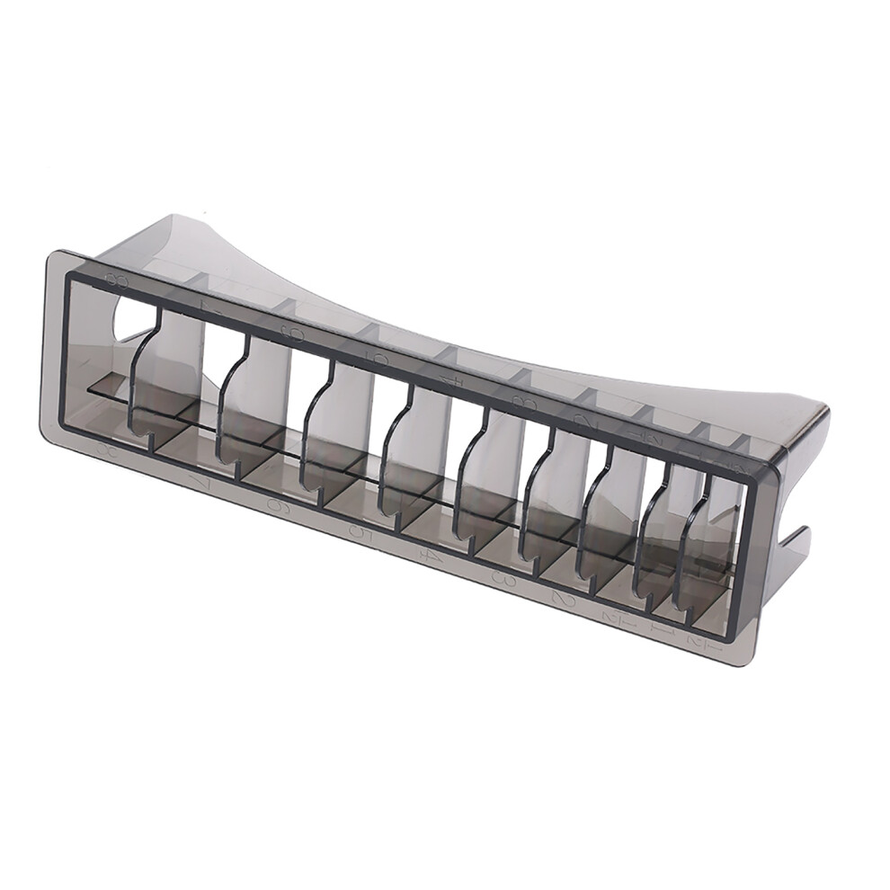 Universal 10 Grid ABS Guide Comb Organizer â Transparent Black, 25*9*7cm