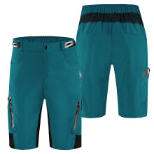 Men's Breathable Quick Dry MTB Bike Shorts with 7 Pockets - Multiple Sizes & Colors