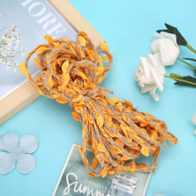 Tangerine Artificial Leaf Braid & Rope 10m for Creative DIY Flower Arrangements