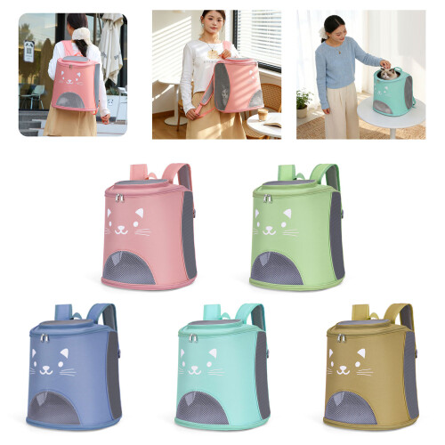 Sac à dos pliable pour animaux de compagnie, sac à-Vert 2